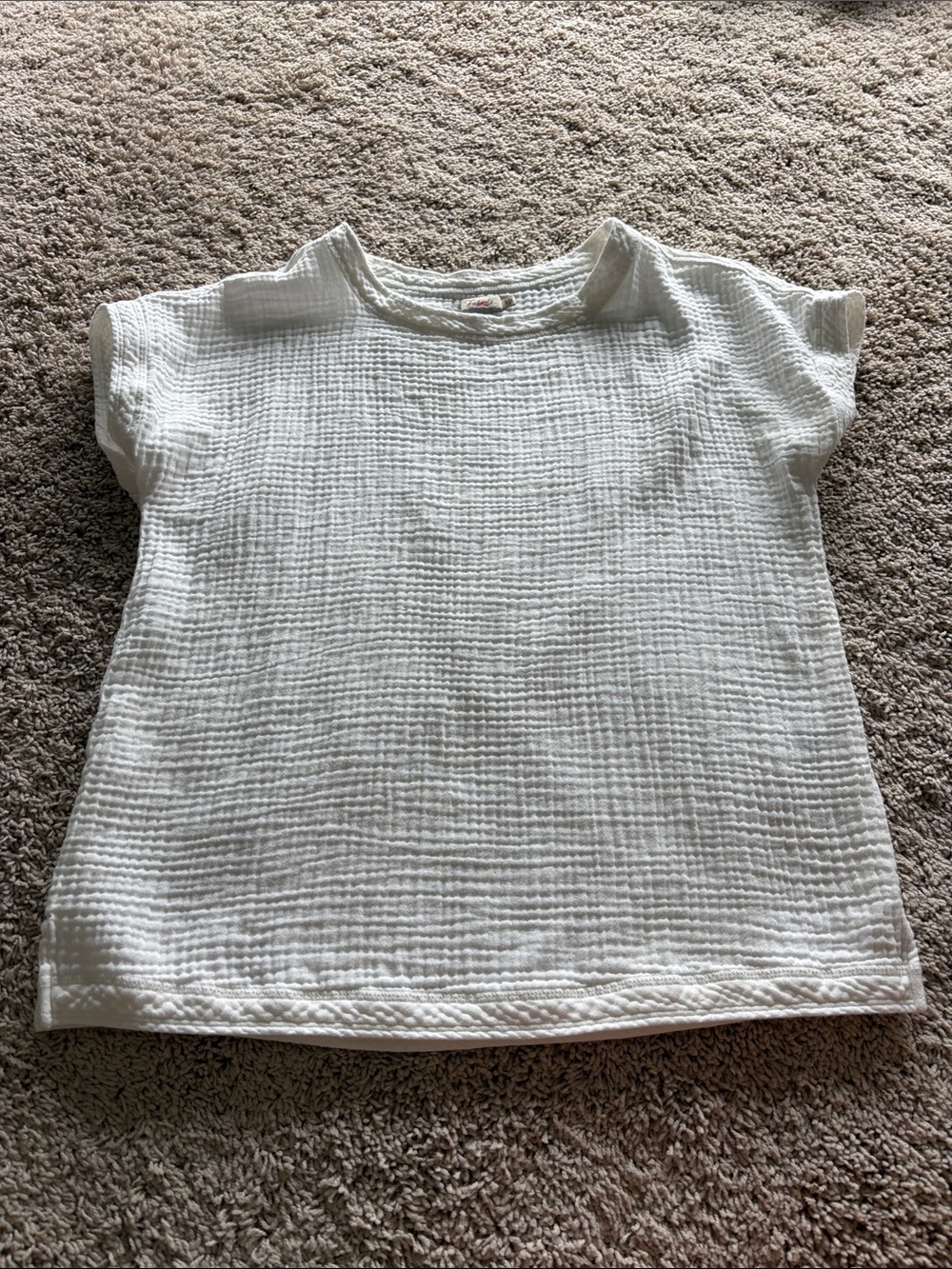 Faherty gauzy white top